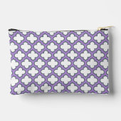 Witte en Paarse trellis, rooster, quatrefoil Etui (Achterkant)