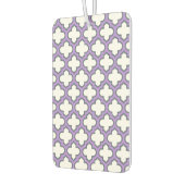 Witte en Paarse trellis, rooster, quatrefoil Luchtverfrisser (Links)