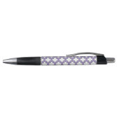 Witte en Paarse trellis, rooster, quatrefoil Pen (Bovenkant)