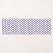 Witte en Paarse trellis, rooster, quatrefoil Yogamat (Voorkant (horizontaal))