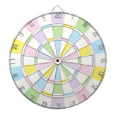 Witte en parelkleurige kleuren dartbord (Voorkant)