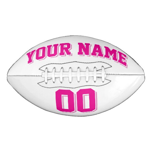 WITTE EN PINK, aangepast Football (Voorkant)