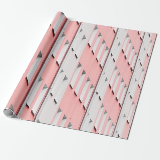 WITTE EN PINKCONCRETE BOUW CADEAUPAPIER (Uitgerold)