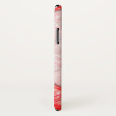 Witte en rode artistieke hexagon patroon Iphonezaa Case-Mate iPhone Case (Achterkant / rechts)