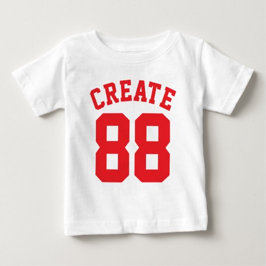 Witte en rode Baby | Sporttrui ontwerp (Voorkant)
