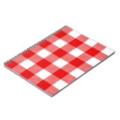 Witte en rode buffelplaat notitieboek (Linkerzijde)