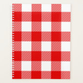 Witte en rode buffelplaat planner (Voorkant)