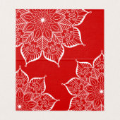 Witte en rode buffettabel Ontvang Kaarten (Binnenkant ongevouwen)