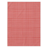 Witte en rode gingham patroon | Katoen geruit Tafelkleed (Voorkant)