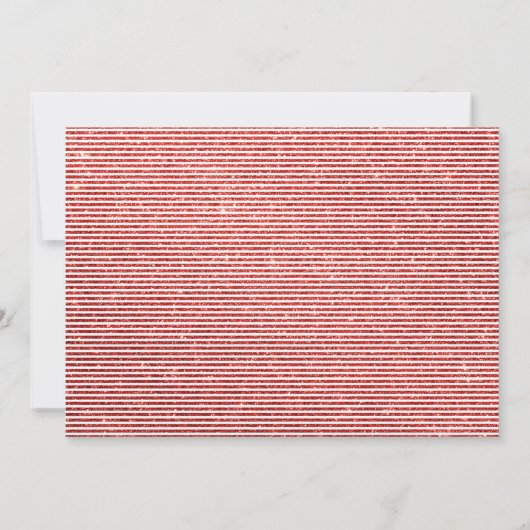 Witte en Rode Glitter 2024 Oudejaarsfeest Kaart (Achterkant)