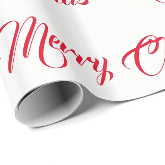 Witte en rode kerst - cadeaupapier (Rol Hoek)