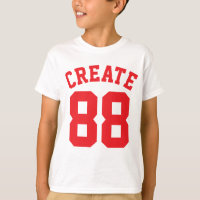 Witte en rode Kinderen | Sport Jersey Design