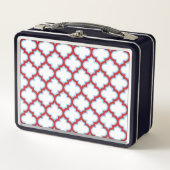 Witte en rode latwerk, traliewerk, quatrefoil (Voorkant)
