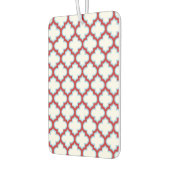 Witte en rode latwerk, traliewerk, quatrefoil luchtverfrisser (Links)