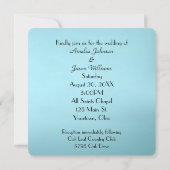 Witte en Rode Lelie Bruiloft Kaart (Achterkant)