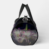 Witte en rode Lily bloemen gepersonaliseerd Plunjezak (Rechts)