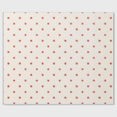 Witte en rode patroonstip kerstmis cadeaupapier (Vlak)