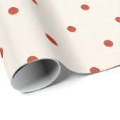 Witte en rode patroonstip kerstmis cadeaupapier (Rol Hoek)