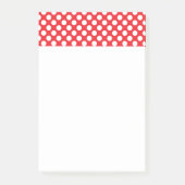 Witte en rode pokkendot post-it® notes (Voorkant)