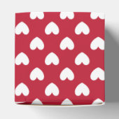 Witte en rode polakharten bedankdoosjes (Bovenkant)