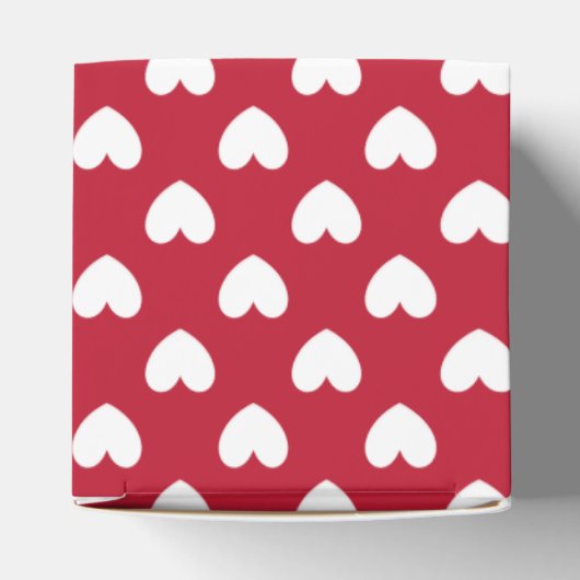 Witte en rode polakharten bedankdoosjes (Bovenkant)