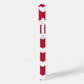 Witte en rode polakharten Case-Mate iPhone case (Achterkant / Links)