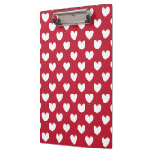 Witte en rode polakharten klembord (Links)