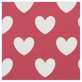 Witte en rode polakharten stof (Close Up)