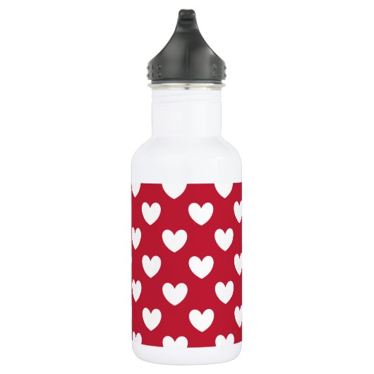 Witte en rode polakharten waterfles  (Rechts)