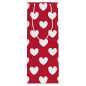 Witte en rode polakharten wijn cadeautas (Achterkant)