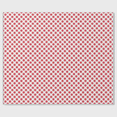 Witte en rode stippen cadeaupapier (Vlak)