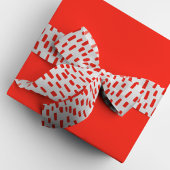 Witte en rode Stippen Grosgrain Lint