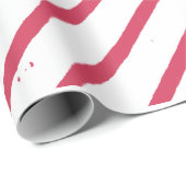 Witte en rode strepen Kerstmis Cadeaupapier (Rol Hoek)