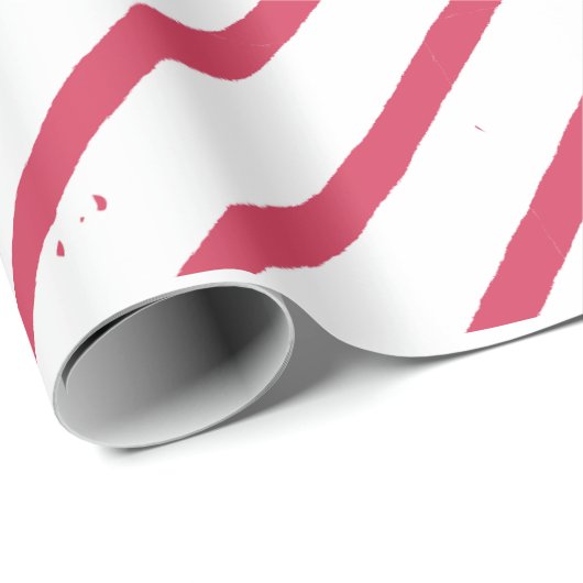 Witte en rode strepen Kerstmis Cadeaupapier (Rol Hoek)