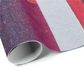 Witte en rode textiel cadeaupapier (Rol Hoek)