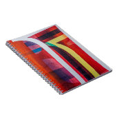 Witte en rode textiel notitieboek (Rechterzijde)