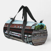 Witte en rode trein plunjezak (Rechterhoek)