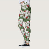 Witte en rode tulpen leggings (Links)