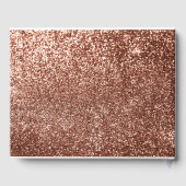 Witte en Roos gouden pompoenen herfst bruiloft Gastenboek (Achterkant)