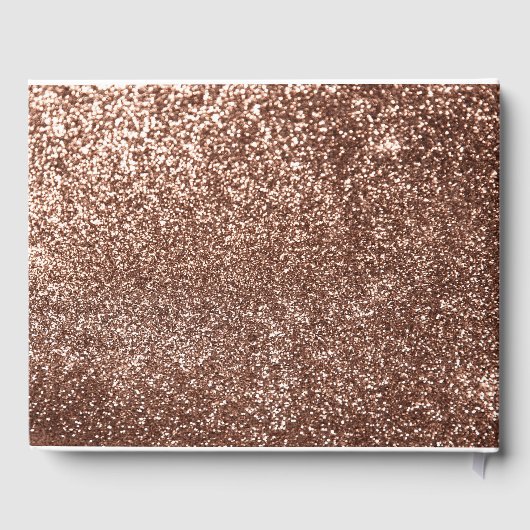 Witte en Roos gouden pompoenen herfst bruiloft Gastenboek (Achterkant)