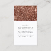 Witte en Roos gouden pompoenen Herfst oogst Decor Visitekaartje (Achterkant)