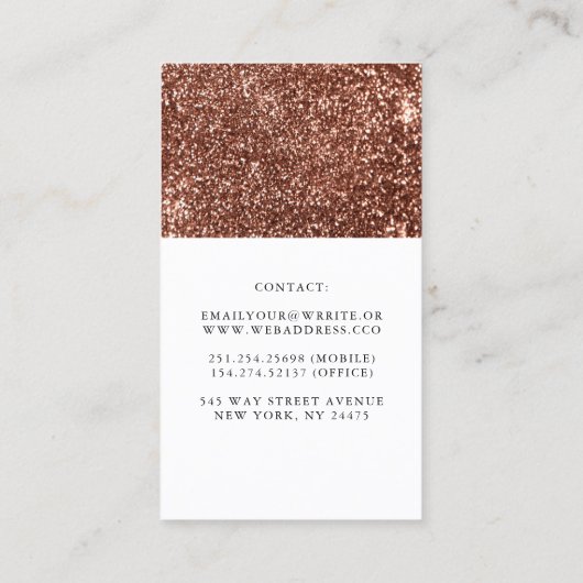 Witte en Roos gouden pompoenen Herfst oogst Decor Visitekaartje (Achterkant)