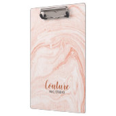 Witte en Roos-gouden rondzwervende rondjes Klembord (Links)