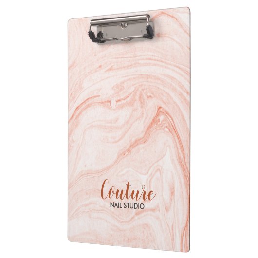 Witte en Roos-gouden rondzwervende rondjes Klembord (Links)