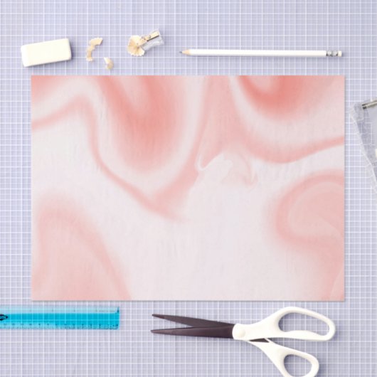 Witte en roos-goudzwellen, zachte marmer tissuepapier (Craft)