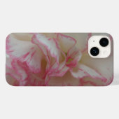 Witte en roze anjer Case-Mate iPhone case (Achterkant (horizontaal))