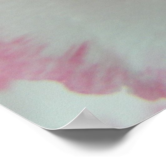 Witte en Roze Anjer Print (Hoek)