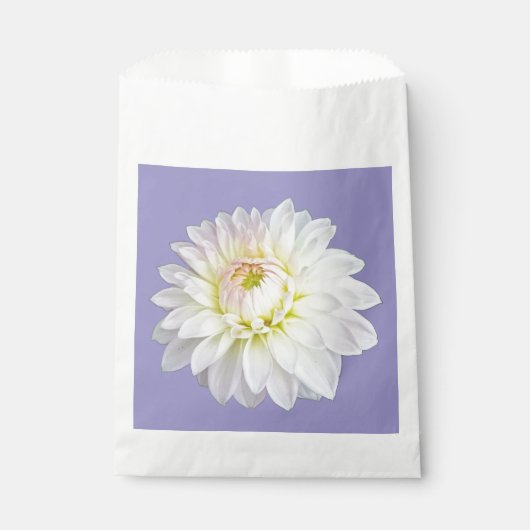 Witte en roze bloem bedankzakje (Voorkant)