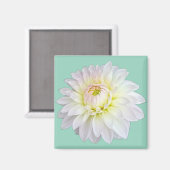 Witte en roze bloem magneet (Voorkant / Achterkant)