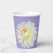 Witte en roze bloem papieren bekers (Achterkant)
